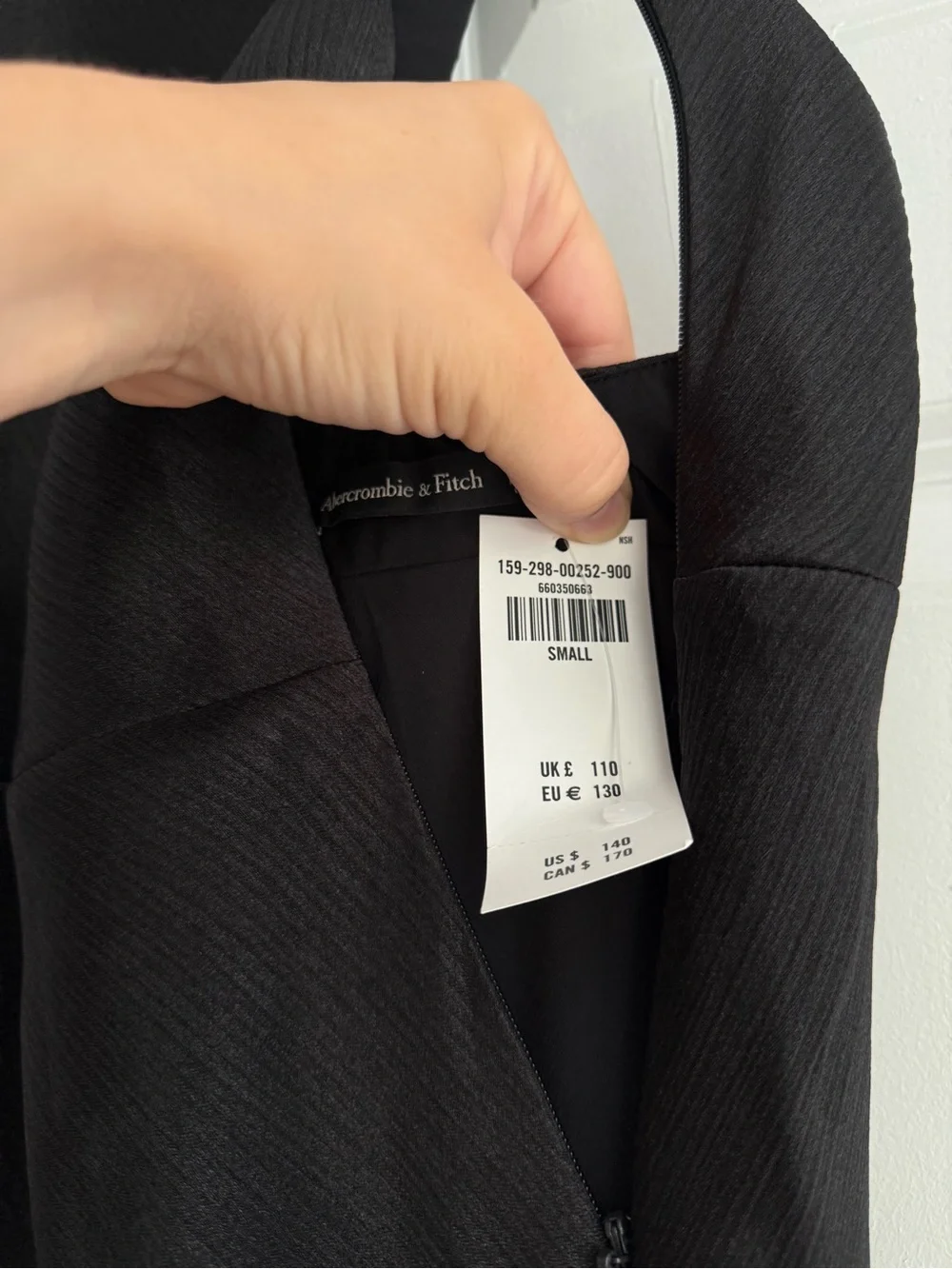 Abercrombie & Fitch Black Maxi Slip Dress